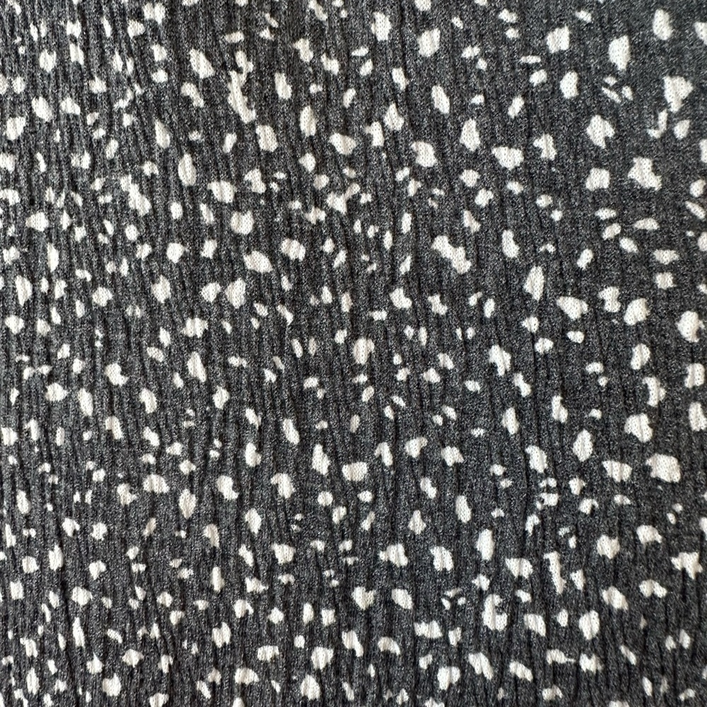 LOFT Black and White Dotted Wrap Blouse - Picture 3 of 4